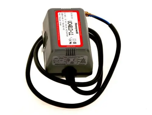 BOSCH Ventilantrieb mit Kabel und grauem Gehäuse, auf der Oberseite mit einer Produktbezeichnung und technischen Informationen.